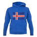 Iceland Grunge Style Flag unisex hoodie