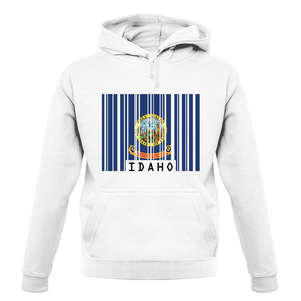Idaho Barcode Style Flag unisex hoodie