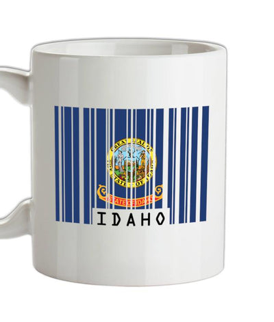 Idaho Barcode Style Flag Ceramic Mug
