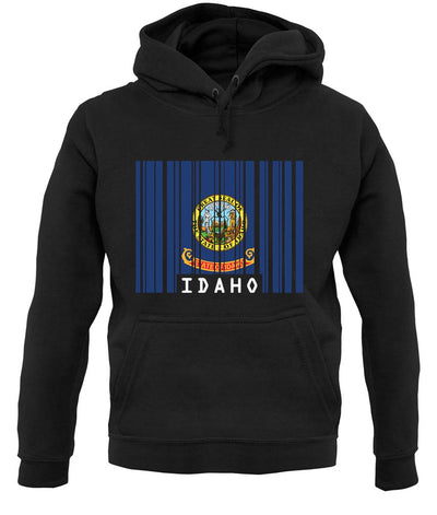 Idaho Barcode Style Flag unisex hoodie