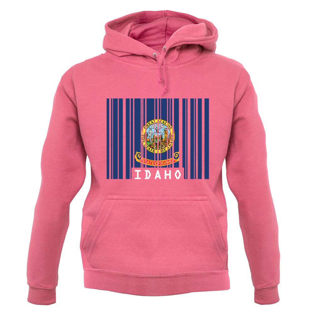 Idaho Barcode Style Flag unisex hoodie