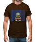 Idaho Barcode Style Flag Mens T-Shirt