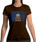 Idaho Barcode Style Flag Womens T-Shirt