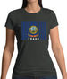 Idaho Barcode Style Flag Womens T-Shirt