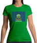 Idaho Barcode Style Flag Womens T-Shirt