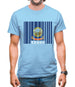 Idaho Barcode Style Flag Mens T-Shirt