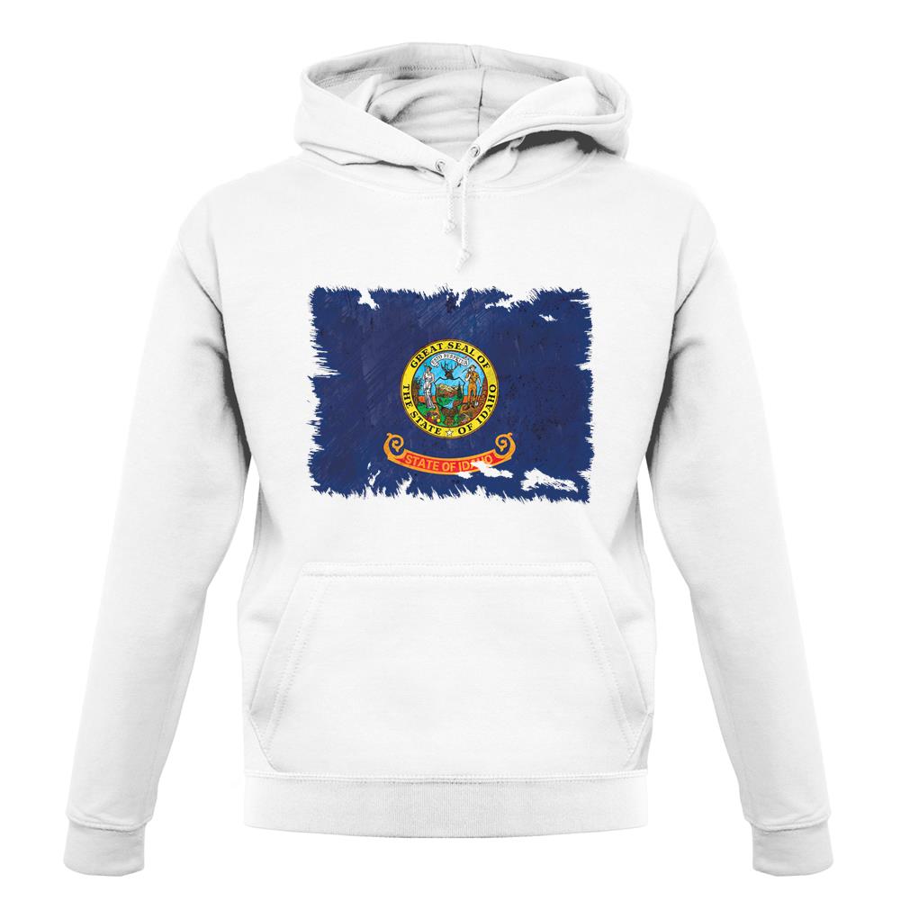 Idaho Grunge Style Flag unisex hoodie