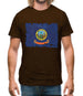 Idaho Grunge Style Flag Mens T-Shirt