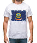 Idaho Grunge Style Flag Mens T-Shirt