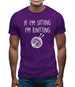 If I'm Sitting I'm Knitting Mens T-Shirt