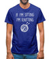 If I'm Sitting I'm Knitting Mens T-Shirt