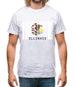 Illinois Barcode Style Flag Mens T-Shirt