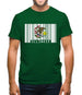 Illinois Barcode Style Flag Mens T-Shirt