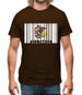 Illinois Barcode Style Flag Mens T-Shirt