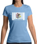 Illinois Barcode Style Flag Womens T-Shirt