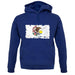 Illinois Grunge Style Flag unisex hoodie