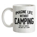 Imagine Life Without Camping Ceramic Mug