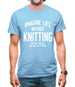 Imagine Life Without Knitting Mens T-Shirt