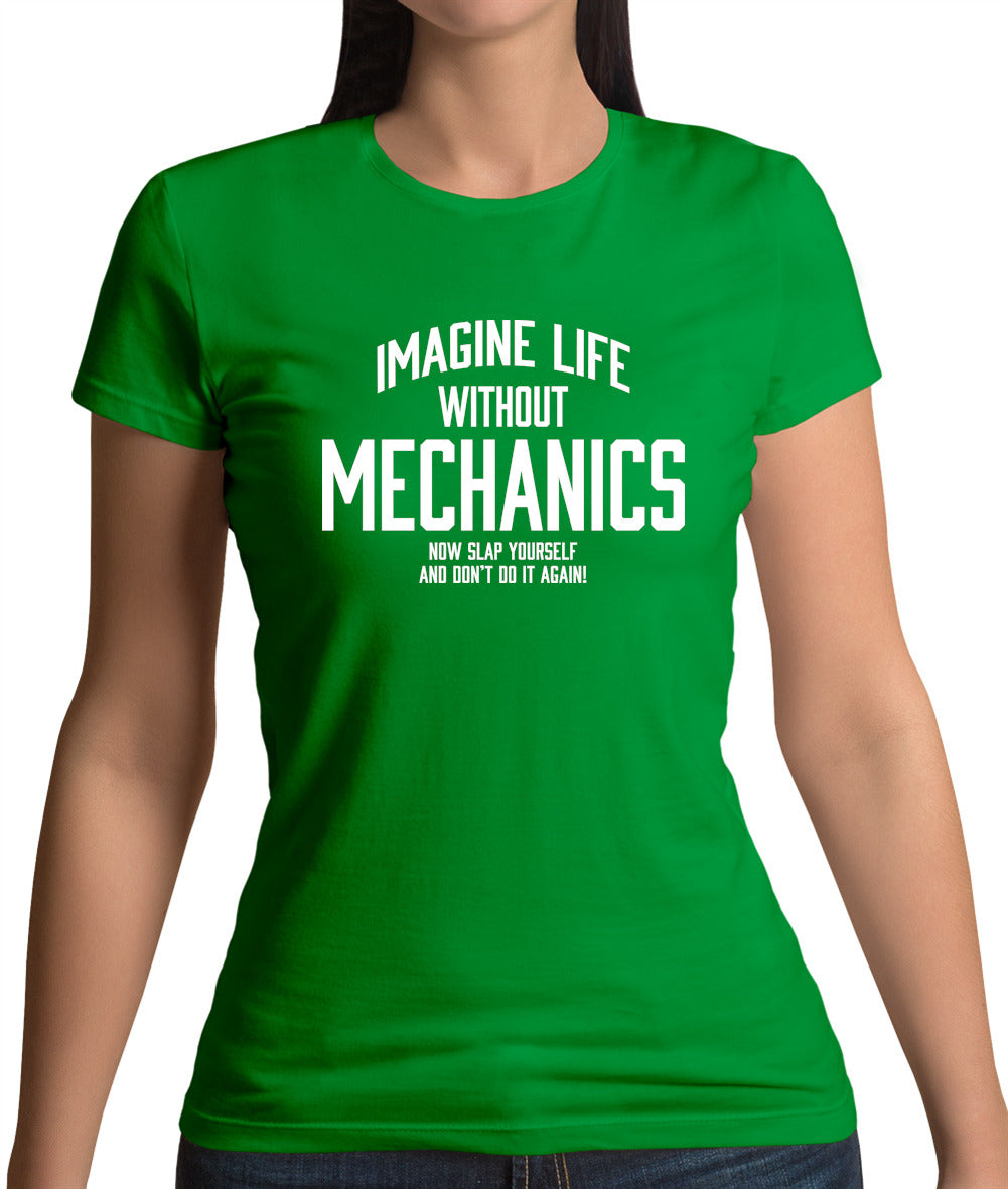 Imagine Like Without Mechanics Womens T-Shirt