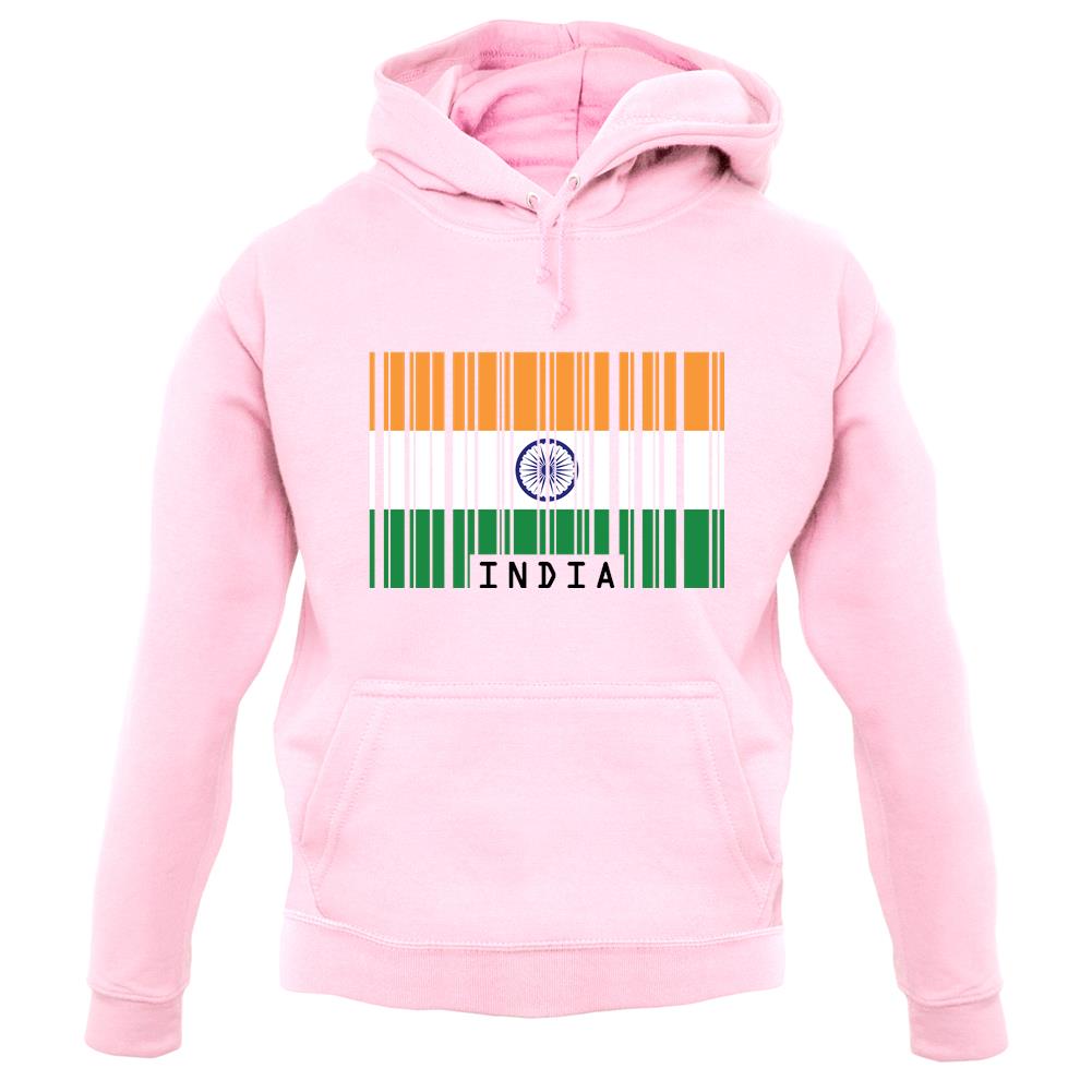 India Barcode Style Flag unisex hoodie