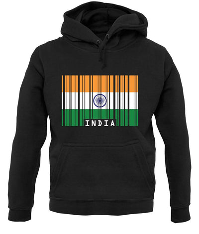 India Barcode Style Flag unisex hoodie