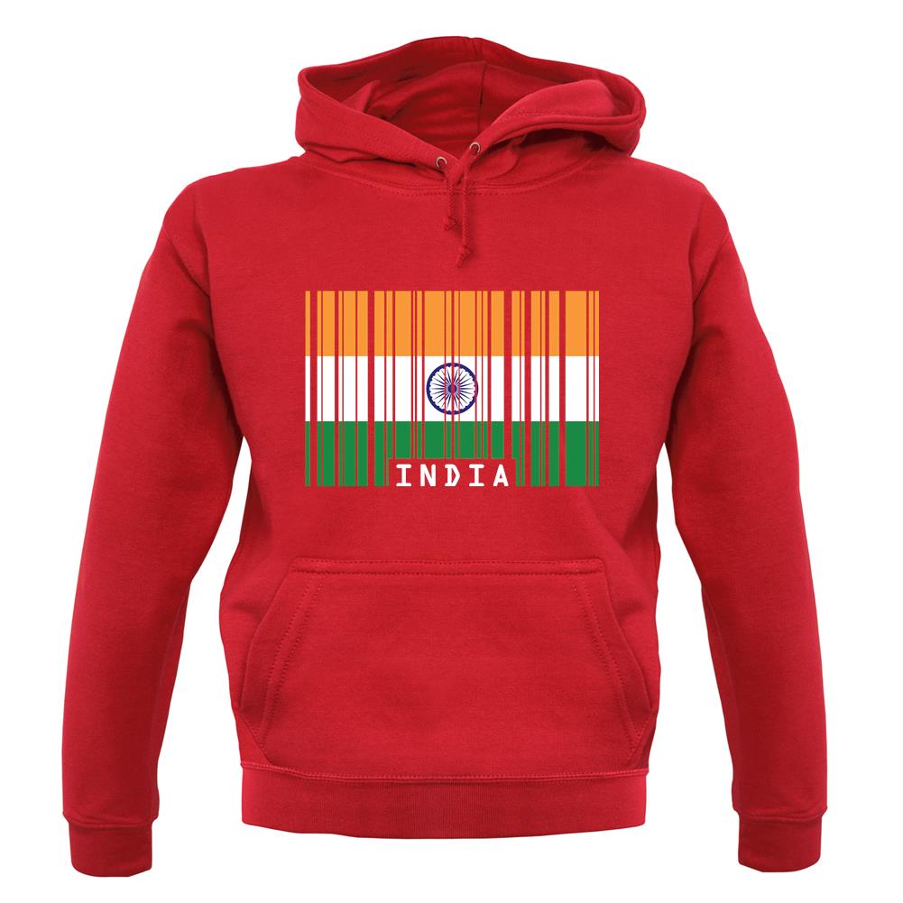 India Barcode Style Flag unisex hoodie