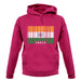 India Barcode Style Flag unisex hoodie
