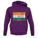 India Barcode Style Flag unisex hoodie