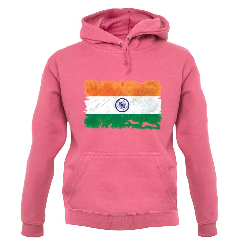 India Grunge Style Flag unisex hoodie