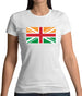 Indian Union Jack Flag Womens T-Shirt