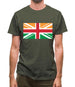 Indian Union Jack Flag Mens T-Shirt