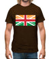 Indian Union Jack Flag Mens T-Shirt