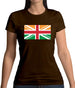 Indian Union Jack Flag Womens T-Shirt