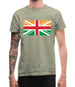 Indian Union Jack Flag Mens T-Shirt