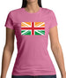 Indian Union Jack Flag Womens T-Shirt