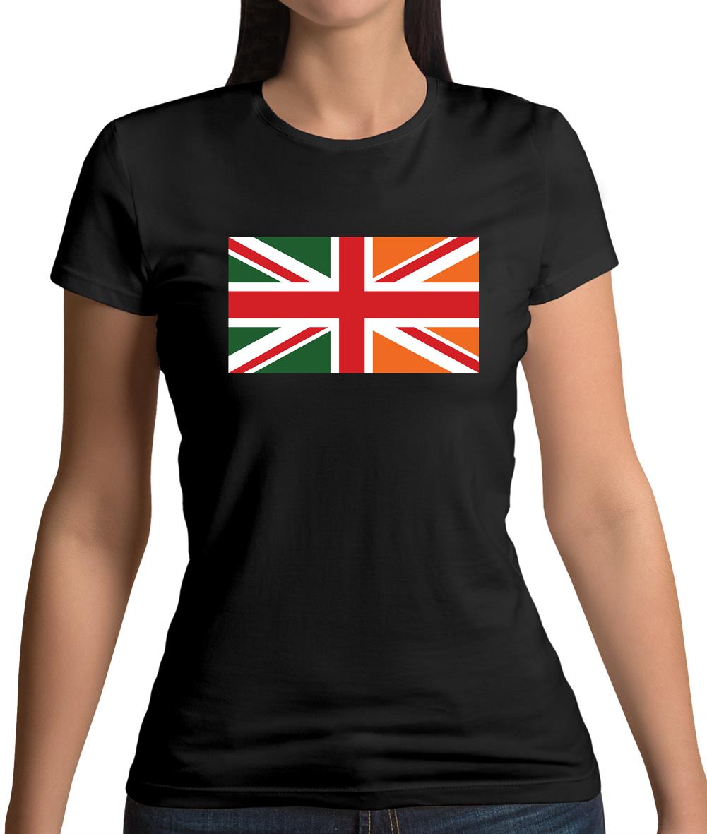 Irish Union Jack Flag Womens T-Shirt