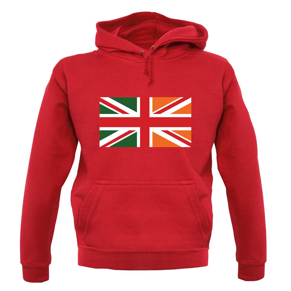 Irish Union Jack Flag unisex hoodie