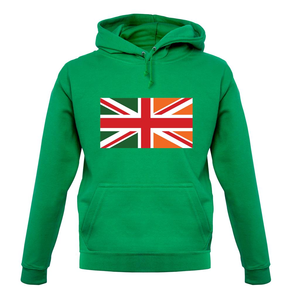 Irish Union Jack Flag unisex hoodie
