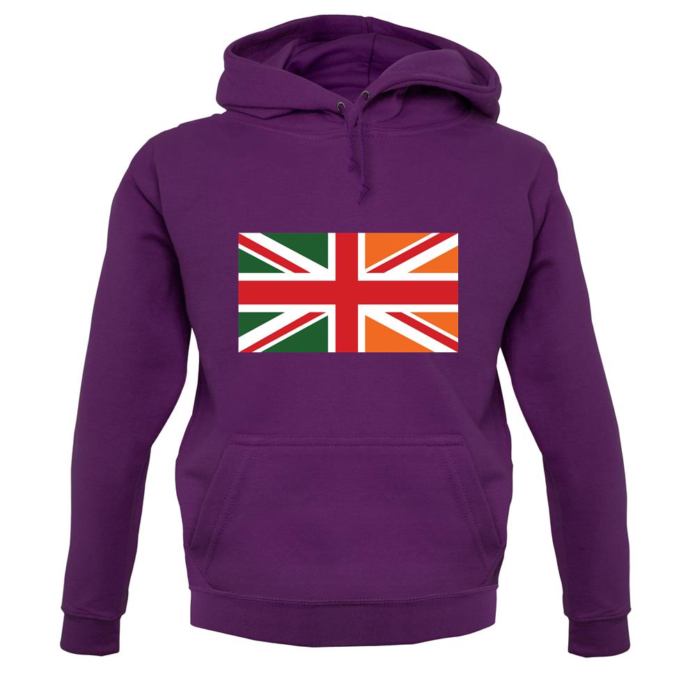Irish Union Jack Flag unisex hoodie