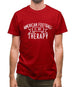 Americanfootball Is My Therapy Mens T-Shirt