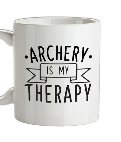 Archery Is My Therapy Ceramic Mug