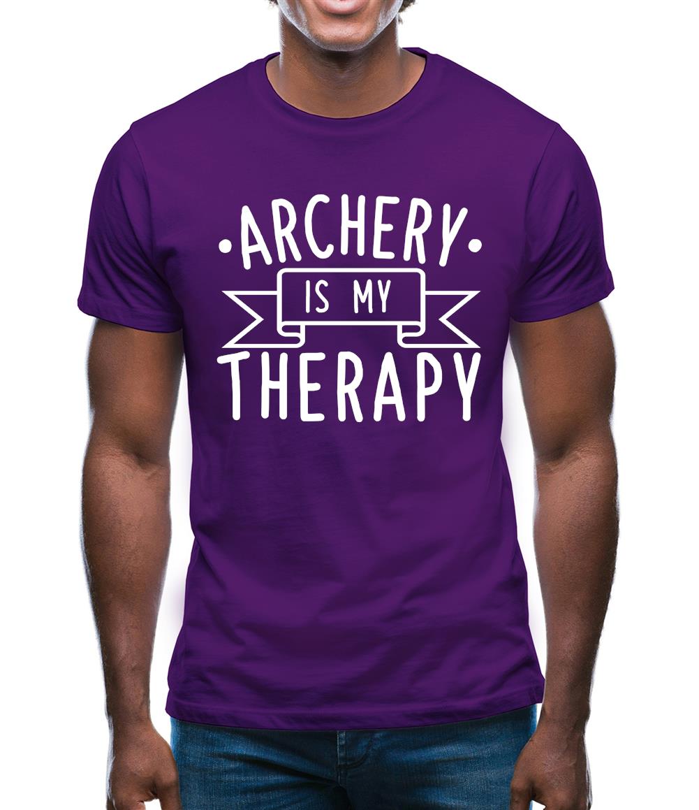 Archery Is My Therapy Mens T-Shirt