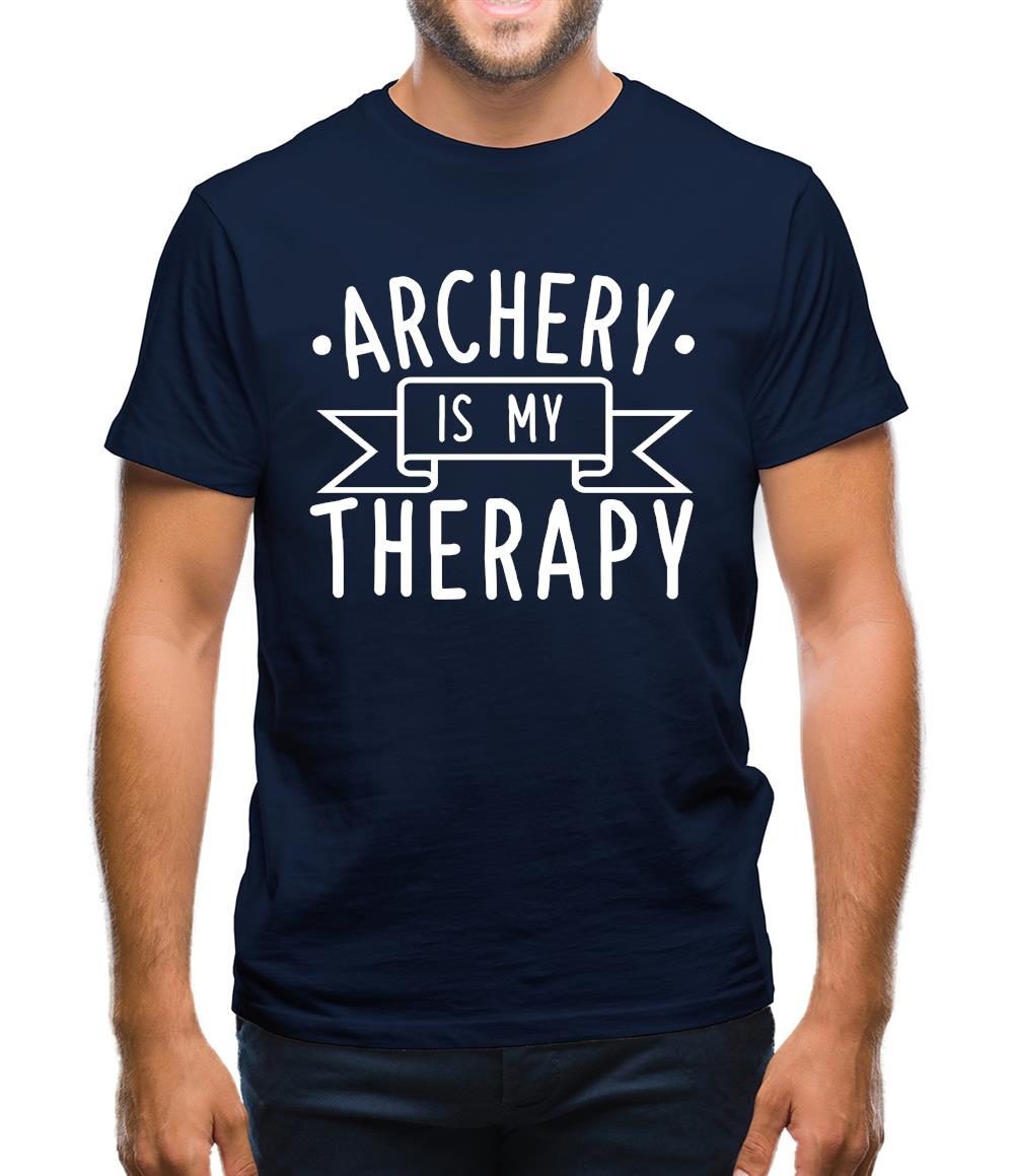 Archery Is My Therapy Mens T-Shirt