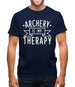 Archery Is My Therapy Mens T-Shirt