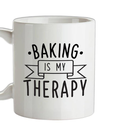 Baking Is My Therapy Ceramic Mug