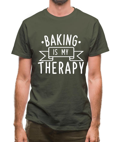 Baking Is My Therapy Mens T-Shirt