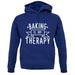 Baking Is My Therapy unisex hoodie