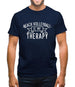 Beachvolleyball Is My Therapy Mens T-Shirt