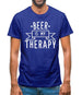 Beer Is My Therapy Mens T-Shirt