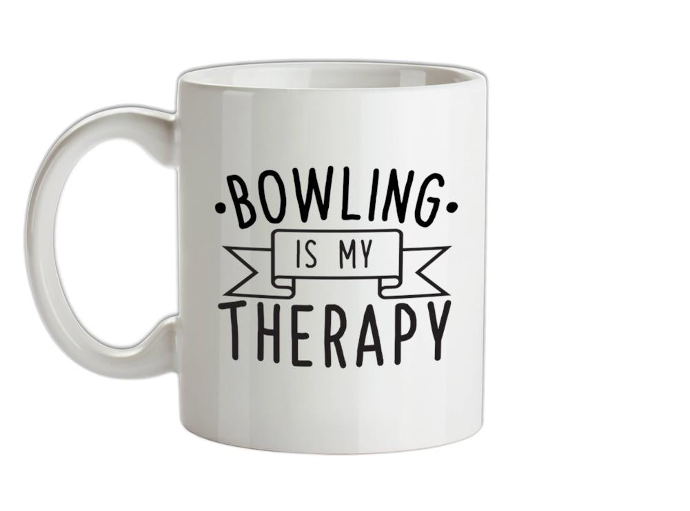 Bowling Is My Therapy Ceramic Mug